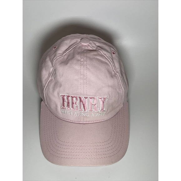 Henry Repeating Arms Hat Womens Logo Pink Baseball Cap Adjustable - Picture 1 of 12
